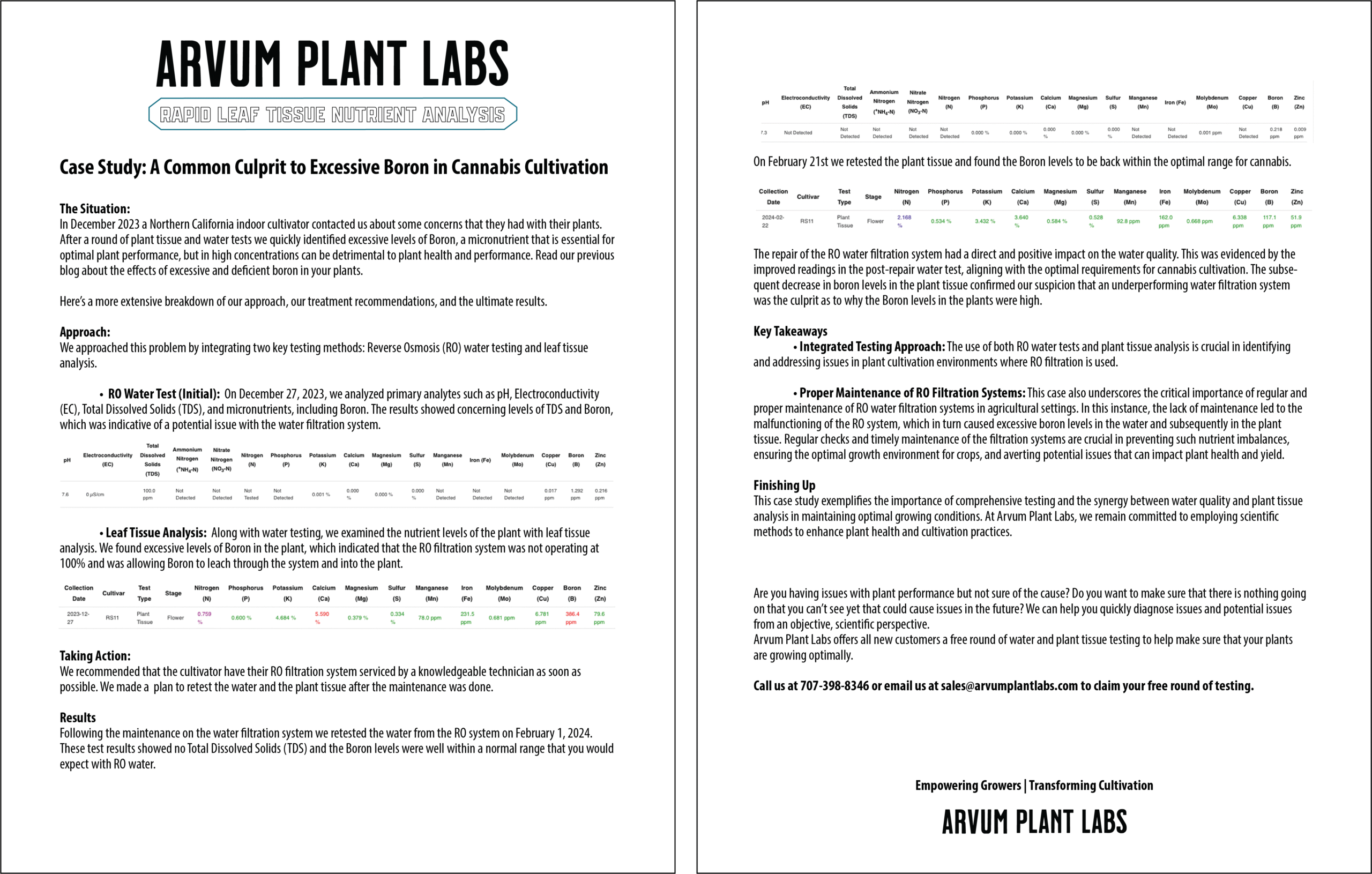 Case Study- A Common Culprit to Excessive Boron in Cannabis Cultivation